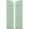 Ekena Millwork Americraft 4-Board (2 Batten) Wood Joined Board-n-Batten Shutters w/Ellipt Top, ARW101BE414X77SGH, PR ARW101BE414X77SGH - alternate 1